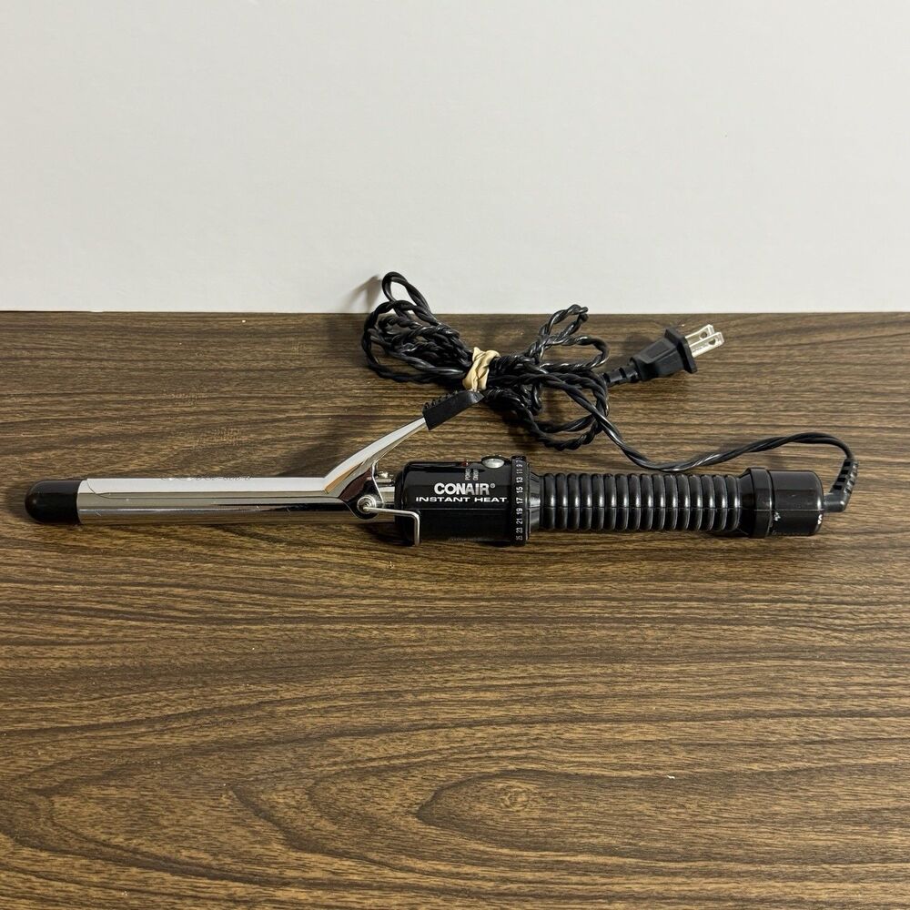 3/4" Curling Iron by Conair Instant Heat Model CD81J 25‎ Heat Settings + Turbo